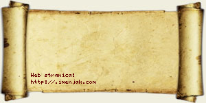 Hana Velinović vizit kartica